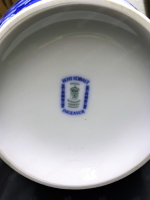 Hohe Bodenvase Goldrand mit Echt Cobalt Bavaria Erzberg Schumann Bild 2