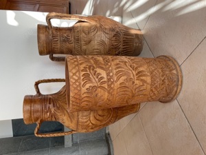 2 Bodenvasen   1 Schirmständer - mediterraner Flair aus Spanien