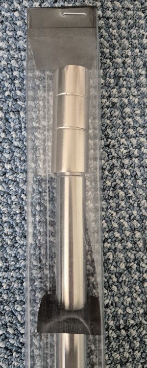 "GARDINIA Gardinenstange KRETA" - ausziehbar Edelstahl-Optik NEU