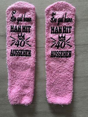 Socken zum 40.Geburtstag neu und unbenutzt