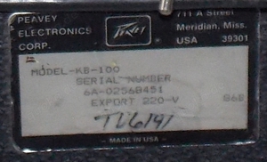 Biete Verstärker Peavey KB100 Bild 4