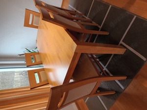 Esstisch mit 6 stabilen Stühle 