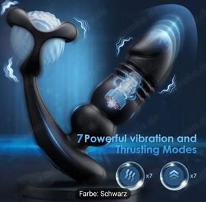 Sex Analplug Vibrator mit Cockring 