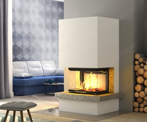 Kaminbausatz  ROYAL EXTRA Volcano 3PLh 11KW Panorama U Kamin Ofen Bausatz Neu Hajduk LDF-Kamine
