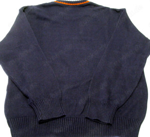 Herren Pullover Gr. 50 ammann Strickmoden - dunkelblau-rost-wollweiß - NEU Bild 4