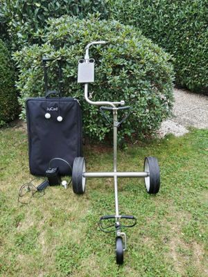 JuCad Drive Travel Titan Elektrotrolley, Scorekartenhalter und Transportkoffer 