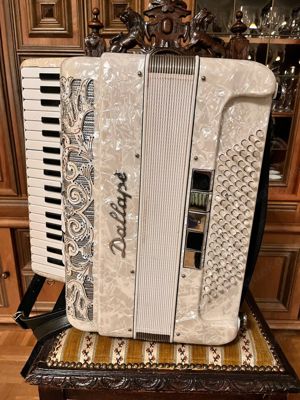  Akkordeon Dallapé Perlmutt Weiß