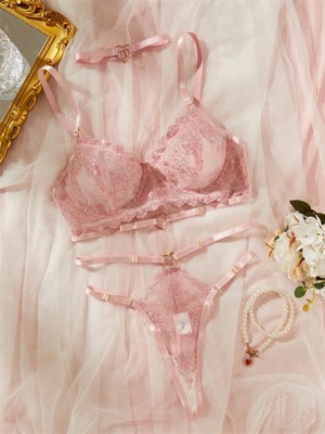 NEU - Romantisches Dessous-Set - Zarte Verführung in Rosa Bild 4