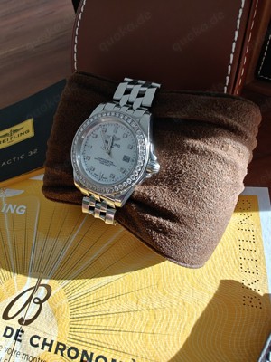 Breitling Galactic 32, Diamanten, WIE NEU Bild 4