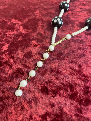 Vintage Halskette mit Perlen, Western Germany, gepunktet Bild 4