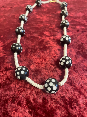 Vintage Halskette mit Perlen, Western Germany, gepunktet Bild 2