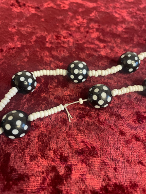 Vintage Halskette mit Perlen, Western Germany, gepunktet Bild 5