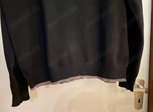 TOM TAILOR Herren Strick Pullover L-XL BW 56,5 Schwarz Streifen Bild 4