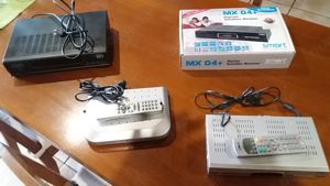 4 TV SAT-Receiver SD unterschiedl. Modelle u. Marken 3 mit FB