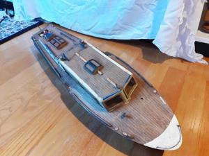 Boot Schiff Motoryacht Motorkreuzer Modell Vedette zum Restaurieren