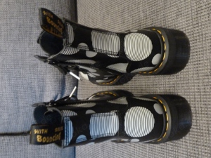 Dr. Martens 1460 Polka Dot Schwarz-Weiß,  Gr. 38, Smooth Leather Boots, JADON - Schnürstiefelette Bild 8