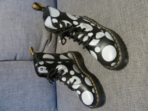 Dr. Martens 1460 Polka Dot Schwarz-Weiß,  Gr. 38, Smooth Leather Boots, JADON - Schnürstiefelette Bild 9