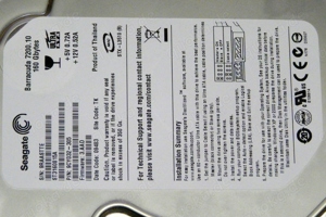 Festplatte Seagate Barracuda 7200.10 - 160 GB Ultra Ata Bild 3