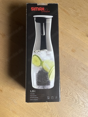 SIMAX exclusive Glaskaraffe Karaffe 1,25 L neu