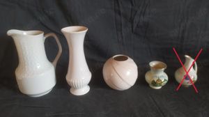 Haushaltauflösung: 4 Vasen weiß