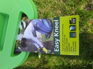 Gartenrollsitz Hocker mit Aufbewahrungsbox und Kniekissen, NEU Bild 4