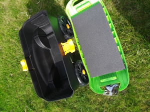 Gartenrollsitz Hocker mit Aufbewahrungsbox und Kniekissen, NEU Bild 2