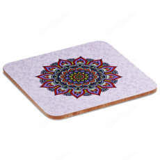 Mandala Untersetzer lila oder grün, Set 6 Stück Bild 2