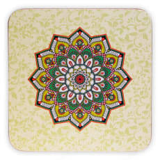 Mandala Untersetzer lila oder grün, Set 6 Stück Bild 4