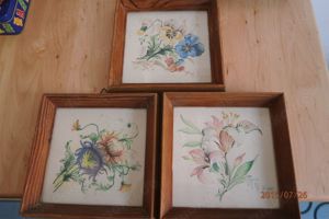 Selbstgemalte Pflanzenbilder  wasserfarben