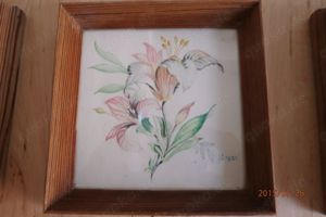 Selbstgemalte Pflanzenbilder  wasserfarben Bild 3