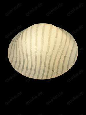 Zebralampe Peill & Putzler aus gestreiftem Opalglas UGR-1355685 70er Bild 2