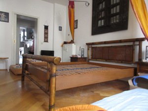 Design Bettgestell Bambus Style mit hochwertige Lattenroste 2x (80 190 cm)