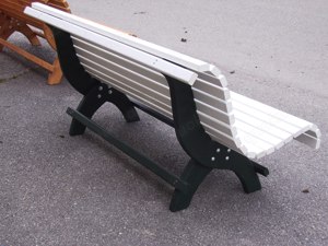 Gartenbank Hausbank Sommerbank Fichte massiv fertig lasiert Bild 7