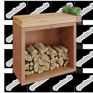 OFYR Butcher Block Storage 90 Corten Teakholz