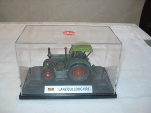Siku Classic 4456 Lanz Bulldog  Traktor Modell in Acrylglasvitrine neuwerig unbespielt OVP 1:32 Bild 3