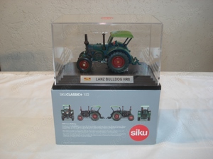 Siku Classic 4456 Lanz Bulldog  Traktor Modell in Acrylglasvitrine neuwerig unbespielt OVP 1:32