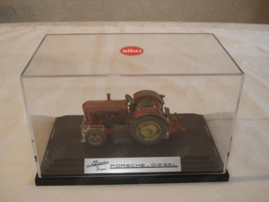 Siku Classic 4458 Porsche Diesel Super 308 Traktor in Acrylglasvitrine neuwerig 1:32 OVP Bild 3