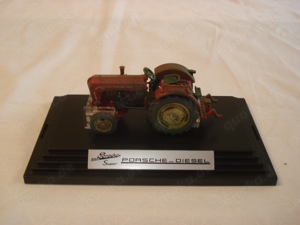 Siku Classic 4458 Porsche Diesel Super 308 Traktor in Acrylglasvitrine neuwerig 1:32 OVP Bild 8