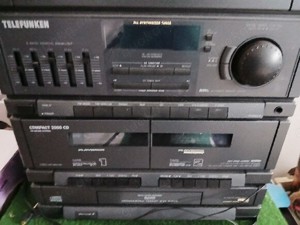 Technics Hifi Turm Telefunken HiFi Anlage mit Lautsprecher und vieles andere.