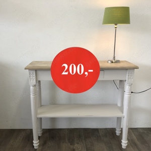 Wandkonsole weisses Sideboard Wandtisch Walltable B 100 x T 30 x H 85 cm - einteilig 