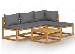 Loungemöbel Set Olivia Massivholz Gartenlounge Gartenmöbel