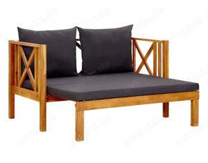 Gartensofa Viola ausziehbar NEU Gartenbank Gartengarnitur