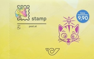 Crypto Stamp Österreich 2021 "Katze" Postfrisch