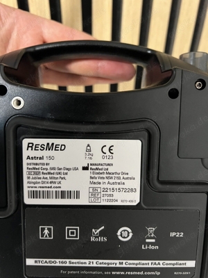 ResMed Astral 150 Beatmungsgerät Heimbeatmungsgerät Therapiegerät