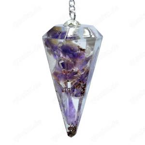 Orgonitpendel Lapislazuli, Cirtin, Schungit Bild 4