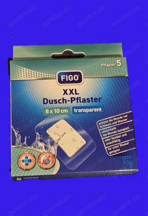 Duschpflaster transparent XXL 8x10 cm 20 Stück ( 4 Pack )