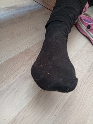 getragene Socken (Wunschzeit)