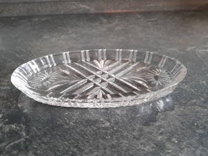 DDR Ovale Glasplatte klein