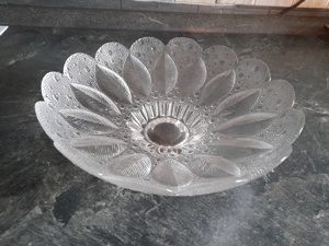 DDR Glasschale Lausitzer Glas