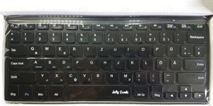 Bluetooth Tastatur 'WGJP-019B' + Tastaturschutz, QWERTZ, für PC, Laptop, Tablet usw. Bild 8